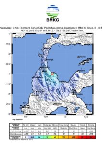 Gempa 4.2 SR Guncang Parigi Moutong, BMKG: Akibat Aktivitas Sesar Sausu