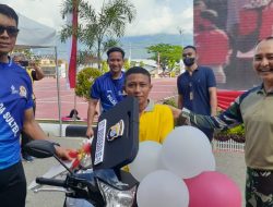 Faiz Ramadhan, Dua Tahun Jaga Kebersihan Mapolda Sulteng Raih Sepeda Motor HUT 76 Bhayangkara