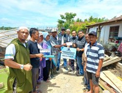 Hiswana Migas Sulteng Salurkan Bantuan Uang Tunai kepada Korban Banjir Torue