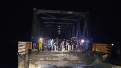 Jembatan Desa Bajugan Ambrol, Jalan Trans Sulawesi Sulteng – Gorontalo Terputus