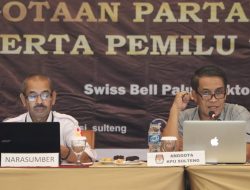 KPU Sulteng Bimtek Verifikasi Faktual Kepengurusan dan Keanggotaan Parpol