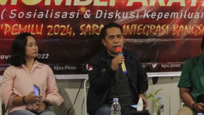 Anggota KPU Sulteng Sebut Politik Uang akan Merusak Kualitas Demokrasi