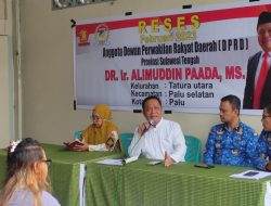 Reses, Anggota DPRD Sulteng Alimuddin Paada : Banyak Masyarakat Kota Palu Keluhkan Persoalan Sampah